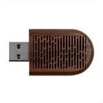 Texture, Stripes, Pattern Wood Oval USB Flash Drive USB