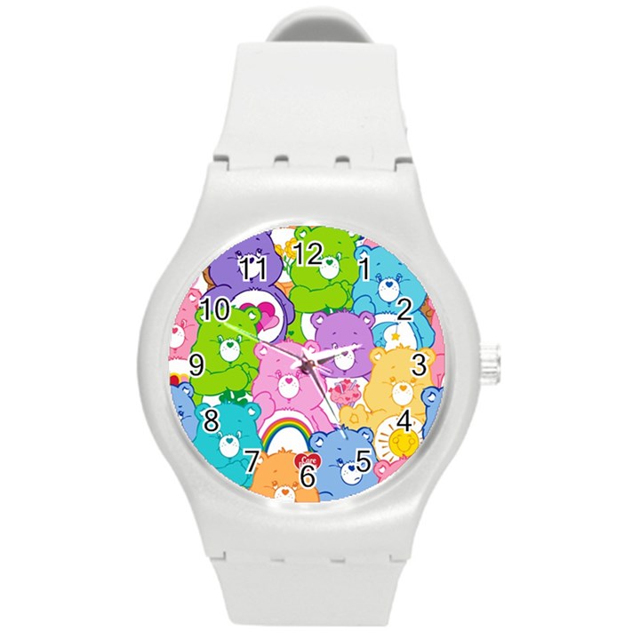 The Care Bears, Care Bears, Cartoon Round Plastic Sport Watch (M)