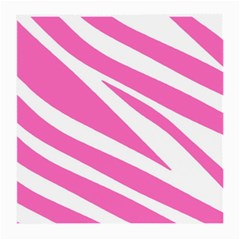 White Pink Stripes, Pattern Medium Glasses Cloth