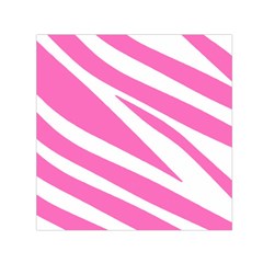 White Pink Stripes, Pattern Square Satin Scarf (30  X 30 ) by kyorashop23