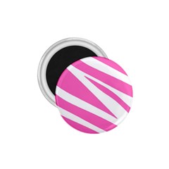 White Pink Stripes, Pattern 1 75  Magnets by kyorashop23