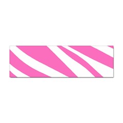 White Pink Stripes, Pattern Sticker Bumper (10 Pack) by kyorashop23