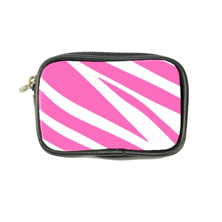 White Pink Stripes, Pattern Coin Purse