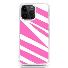 White Pink Stripes, Pattern Iphone 14 Pro Max Tpu Uv Print Case by kyorashop23