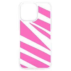 White Pink Stripes, Pattern Iphone 15 Pro Max Tpu Uv Print Case by kyorashop23