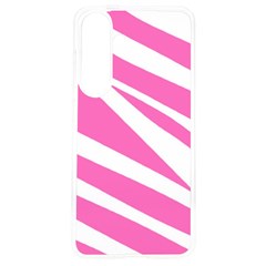 White Pink Stripes, Pattern Samsung Galaxy S24 6 2 Inch Tpu Uv Case by kyorashop23