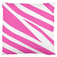 White Pink Stripes, Pattern 16  Baby Flannel Cushion Case (two Sides)