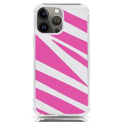 White Pink Stripes, Pattern Iphone 13 Pro Max Tpu Uv Print Case by kyorashop23