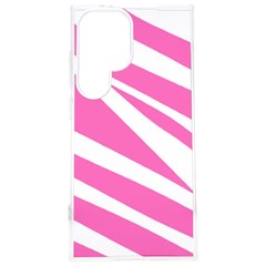 White Pink Stripes, Pattern Samsung Galaxy S24 Plus 6 7 Inch Tpu Uv Case by kyorashop23