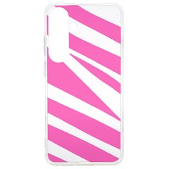 White Pink Stripes, Pattern Samsung Galaxy S24 Ultra 6 9 Inch Tpu Uv Case by kyorashop23