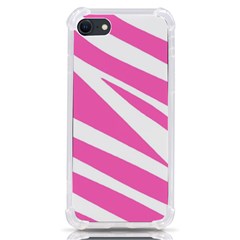 White Pink Stripes, Pattern Iphone Se by kyorashop23