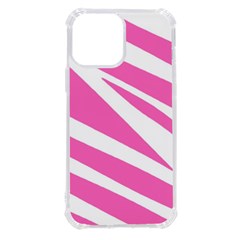 White Pink Stripes, Pattern Iphone 13 Pro Max Tpu Uv Print Case by kyorashop23