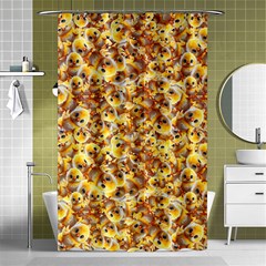 Whimsy Chickens Pattern (ai) Shower Curtain 48  X 72  (small)  by dflcprintsclothing