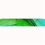 3d Leaves Texture Sheet Blue Green Small Bar Mat 24 x4  Bar Mat