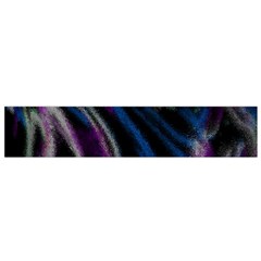 Multicolored Abstract Dynamic Shapes Print Small Premium Plush Fleece Scarf