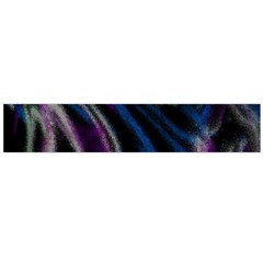 Multicolored abstract dynamic shapes print Large Premium Plush Fleece Scarf 