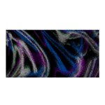 Multicolored abstract dynamic shapes print Satin Wrap 35  x 70  Front