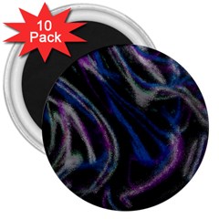 Multicolored Abstract Dynamic Shapes Print 3  Magnets (10 Pack)  by dflcprintsclothing