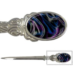 Multicolored abstract dynamic shapes print Letter Opener