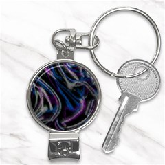 Multicolored Abstract Dynamic Shapes Print Nail Clippers Key Chain by dflcprintsclothing