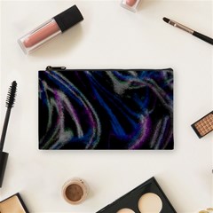 Multicolored Abstract Dynamic Shapes Print Cosmetic Bag (small) by dflcprintsclothing