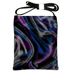 Multicolored Abstract Dynamic Shapes Print Shoulder Sling Bag by dflcprintsclothing