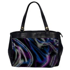 Multicolored Abstract Dynamic Shapes Print Oversize Office Handbag (2 Sides) by dflcprintsclothing