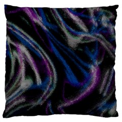 Multicolored abstract dynamic shapes print Large Cushion Case (Two Sides)