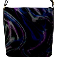 Multicolored Abstract Dynamic Shapes Print Flap Closure Messenger Bag (s) by dflcprintsclothing