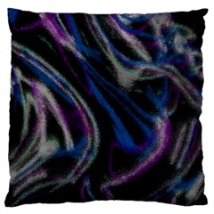 Multicolored abstract dynamic shapes print Standard Premium Plush Fleece Cushion Case (Two Sides)