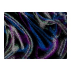 Multicolored Abstract Dynamic Shapes Print Two Sides Premium Plush Fleece Blanket (mini) by dflcprintsclothing