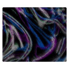 Multicolored Abstract Dynamic Shapes Print Two Sides Premium Plush Fleece Blanket (kids Size) by dflcprintsclothing