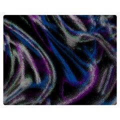 Multicolored Abstract Dynamic Shapes Print Two Sides Premium Plush Fleece Blanket (teen Size) by dflcprintsclothing