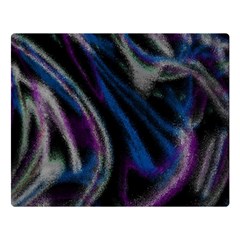 Multicolored Abstract Dynamic Shapes Print Two Sides Premium Plush Fleece Blanket (large) by dflcprintsclothing