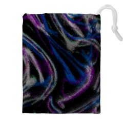 Multicolored Abstract Dynamic Shapes Print Drawstring Pouch (5xl) by dflcprintsclothing