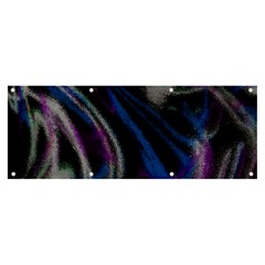 Multicolored abstract dynamic shapes print Banner and Sign 8  x 3 