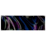 Multicolored abstract dynamic shapes print Banner and Sign 12  x 4  Front