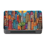 City New York Nyc Skyscraper Skyline Downtown Night Business Urban Travel Landmark Building Architec Memory Card Reader with CF Front