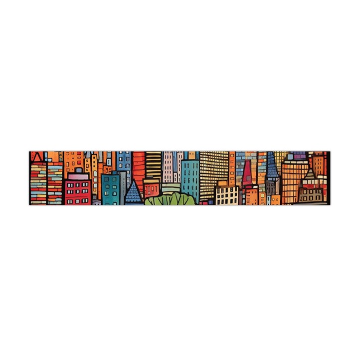 City New York Nyc Skyscraper Skyline Downtown Night Business Urban Travel Landmark Building Architec Premium Plush Fleece Scarf (Mini)