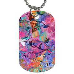 Marbling Blend  Dog Tag (One Side)