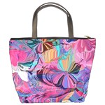 Marbling Blend  Bucket Bag Back