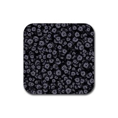 Whimsy Beasts Print Pattern Design Rubber Coaster (square) by dflcprintsclothing