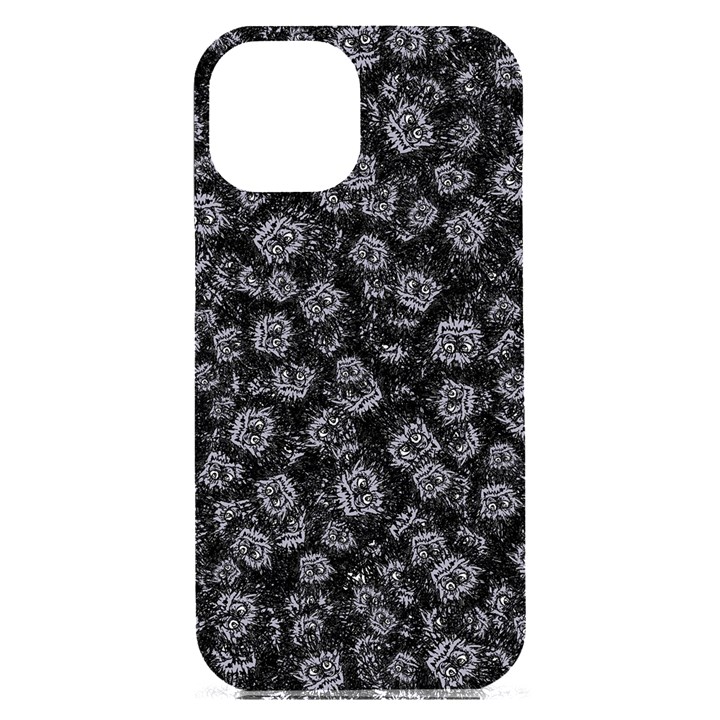 Whimsy Beasts Print Pattern Design iPhone 15 Plus Black UV Print PC Hardshell Case