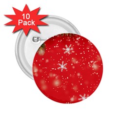 Christmas Ornament 2 25  Buttons (10 Pack)  by Salmanaz77