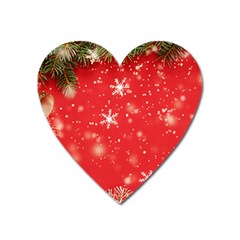 Christmas Ornament Heart Magnet by Salmanaz77