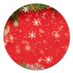 Christmas Ornament Magnet 5  (round) by Salmanaz77