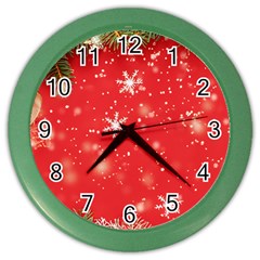 Christmas Ornament Color Wall Clock by Salmanaz77