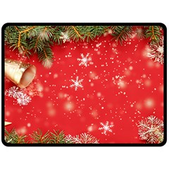 Christmas Ornament Fleece Blanket (large) by Salmanaz77