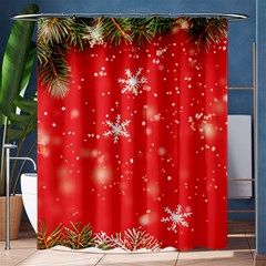 Christmas Ornament Shower Curtain 60  X 72  (medium)  by Salmanaz77