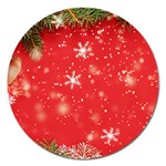 Christmas Ornament Magnet 5  (Round) Front